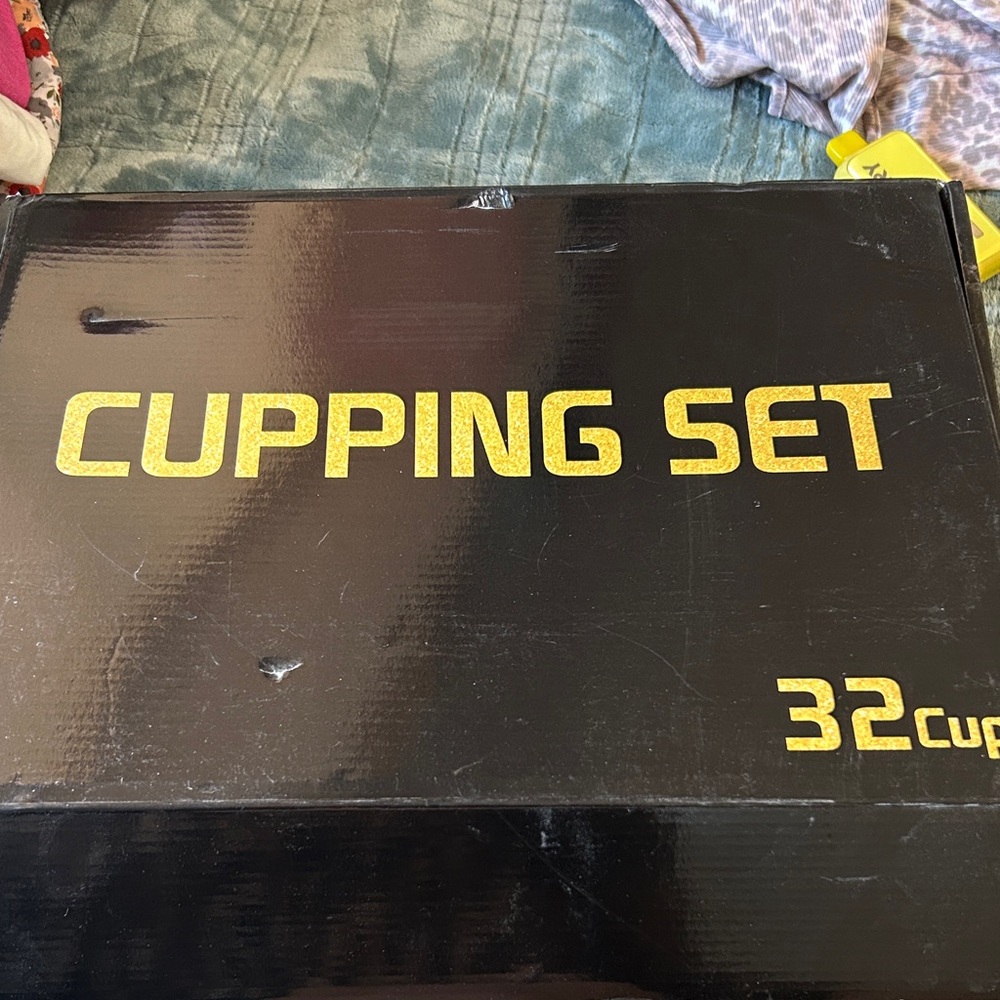 Black and Gold Cupping Set